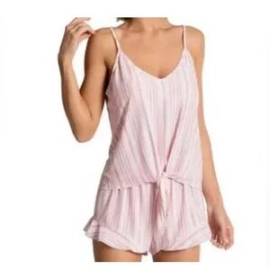 Secret Treasures Womans Knotted Pink Spaghetti Straps Pajama Set 3X